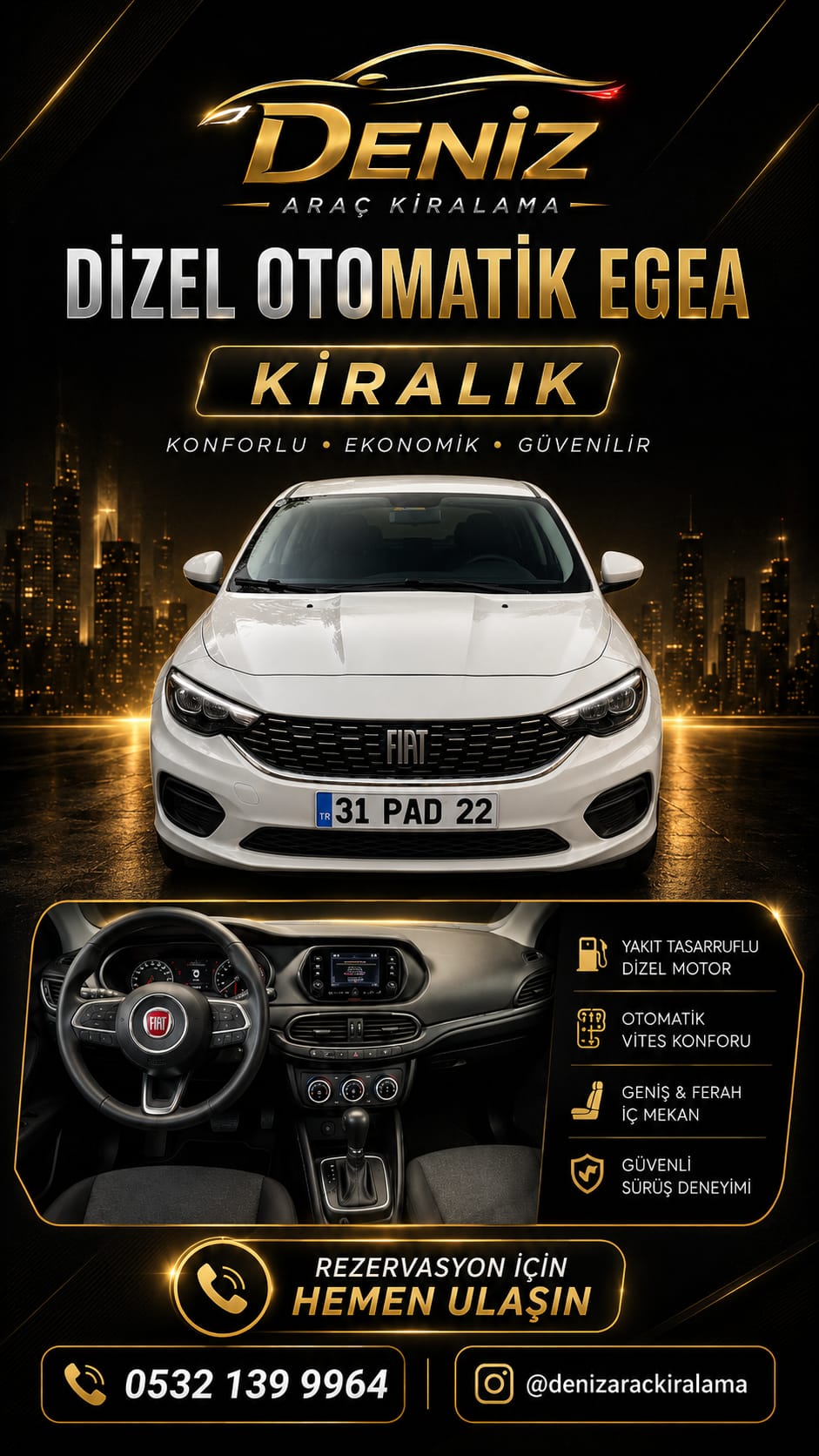 Fiat Egea Otomatik Dizel 2024