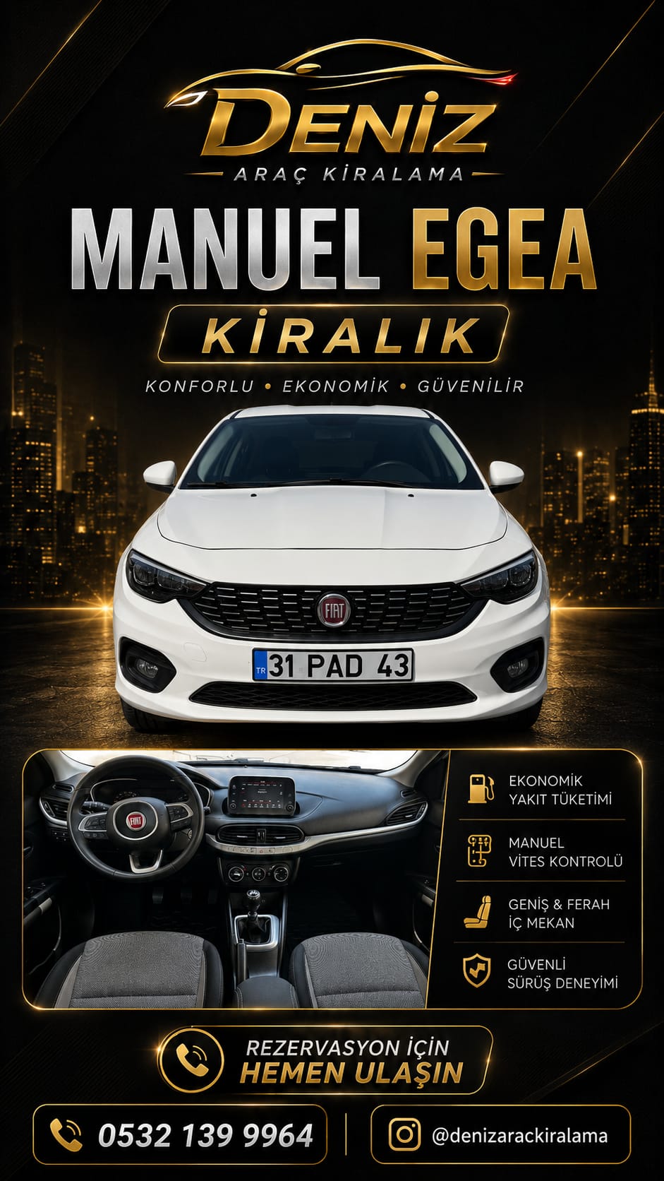 Fiat Egea Dizel Manuel 2024